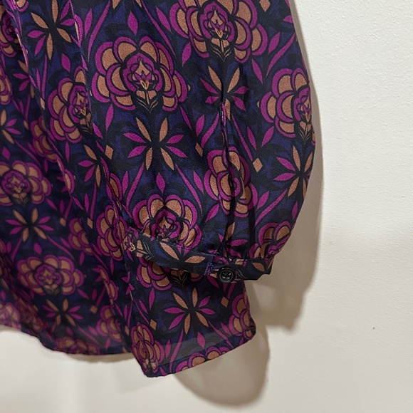 LOFT Long-Sleeve Blouse Size S - Picture 4 of 5